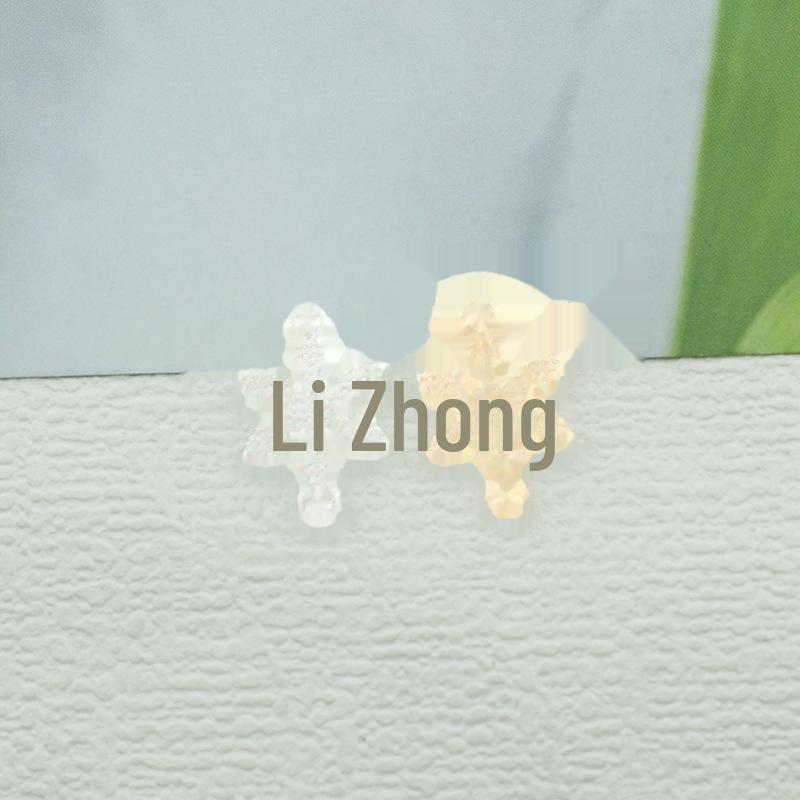 Подвеска-снежинка с бриллиантами и двумя отверстиями - высококачественный аксессуар из сплава своими руками