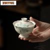 130 мл Ручная роспись Синие цветы Гайвань Ручная работа Чайник-чаша Чайная чаша с крышкой Комплект Крышка для чайника Декор посуды Ремесло