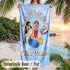 Benson Boone Beach Towel, Personalized Custom Name Text, Quick Dry Large Absorbent Towel For Beach Pool
