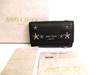 Authentic Silver Metal Stars Black Leather 6 Pics Key Case Neptune #9938  Refurbished