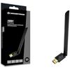 USB Bluetooth Adapter - CONCEPTRONIC - ABBY07B - Bluetooth 5.1 - Long Range 100m - External Antenna 2dBi