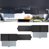 Car Sun Visor Polarized Sun Visor Extender with Zipper Slider UV400 Side Shades Driver Passenger Universal Easy Installation Protection, Included,