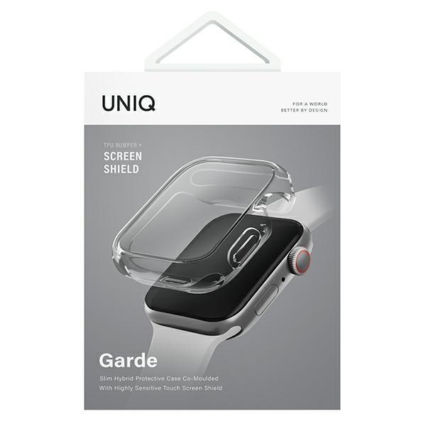 Etui do Apple Watch Series 7 UNIQ Garde Przezroczyste