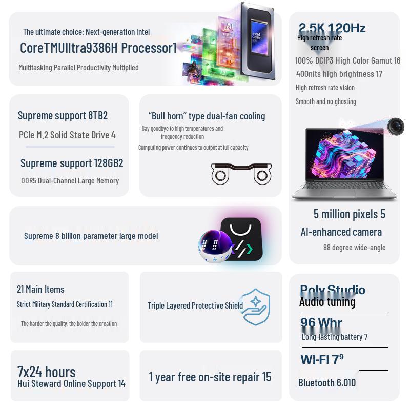 HP Zhan 99 16-inch AI Laptop (Intel Core Ultra 7) (CN version)