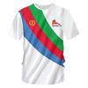 New Eritrean Flag Graphic 3D Printed T-shirt Eritrean National Emblem Men's Tops  National Day Gifts Personalized Tee