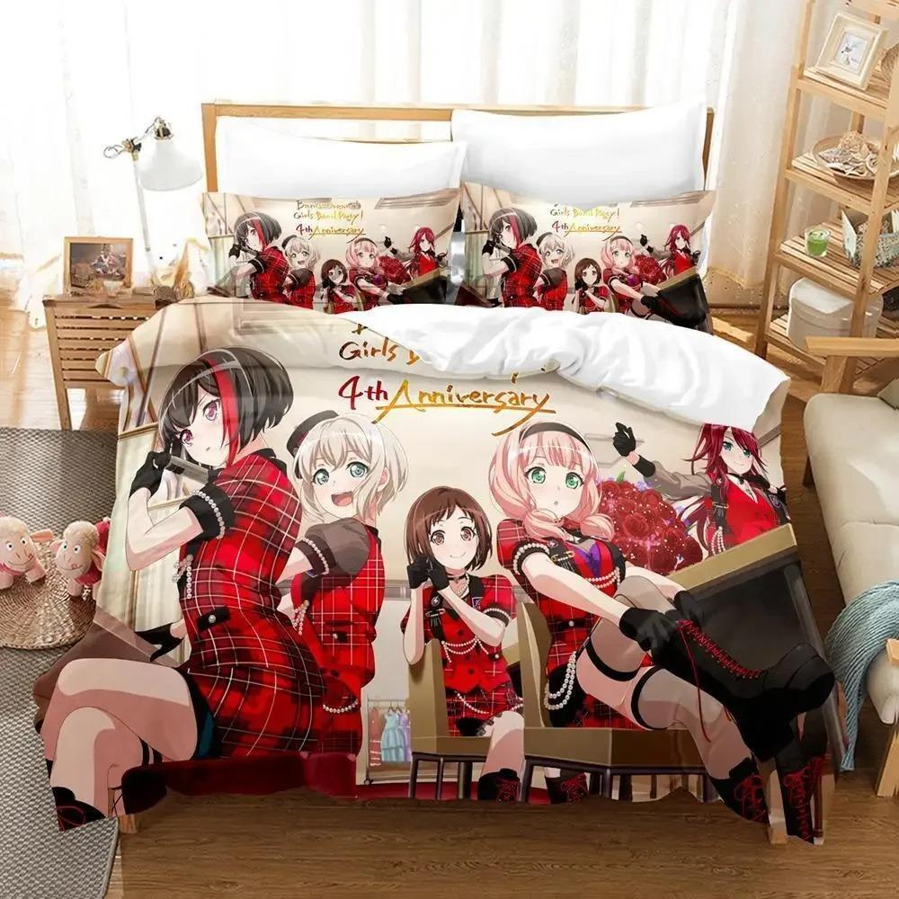 3D-печать BanG Dream! Girls Band Party! Комплект постельного белья Односпальный Twin Full Queen King Размерный Комплект для кровати Взрослый Детская Спальня Пододеяльник Комплекты Инструмент