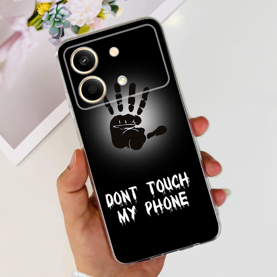 Чехол для Xiaomi Poco X6 Pro 5G Новый модный окрашенный чехол Прозрачный силиконовый чехол для телефона для Xiaomi Poco X6 Neo PocoX6 Pro Мягкие чехлы