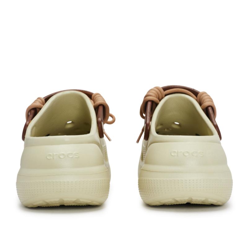 Crocs Crush Clog 811 Сделано Карамель Вареные Сны Печенье Хлеб Серия Послеобеденный Чай Дырявые Туфли Унисекс Кость Белый Подарочная Коробка Модель