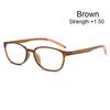 For Women&Men Resin Clear Toughness Presbyopic Glasses Hyperopia Eyewear HD Lens Reading Glasses