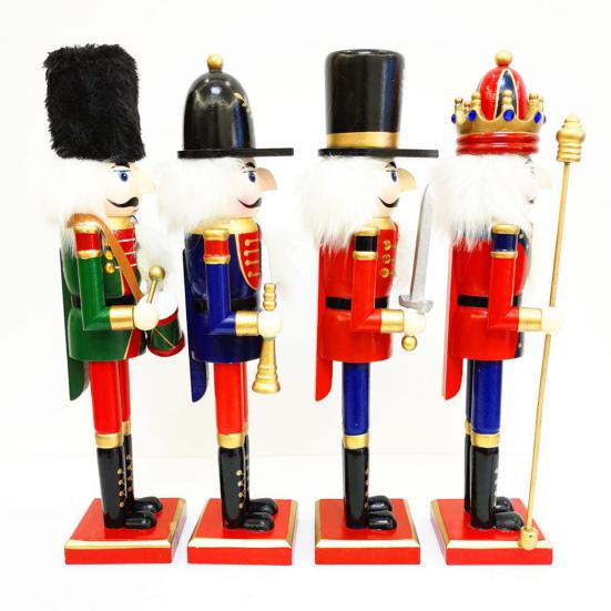 Рождественский Щелкунчик, деревянная кукольная статуэтка, ручная работа, миниатюрный солдат из грецкого ореха, украшение для праздничного стола