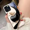 Счастливый черный яблочный для iPhone 16e 16 E 16ProMax 15 Pro Max 14 13 12 Mini 11 XS Max XR 7 8 Plu SE 2022 Чехол для телефона из закаленного стекла