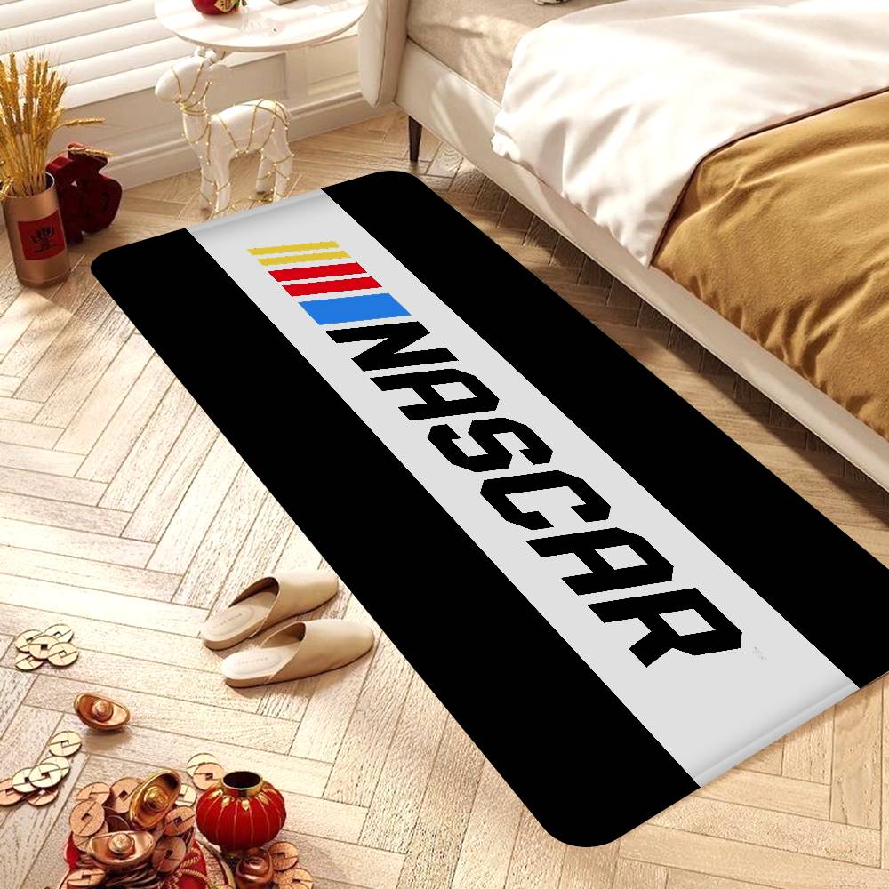 N-NASCARS Racing Car Bathroom Mat INS Style Soft Bedroom Floor House Laundry Room Mat Anti-skid Welcome Doormat