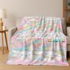 2026 New Cute Cinnamoroll Pompompurin Sanrio Cartoon Flannel Blanket,Warm and Cozy Soft Throw Blanket for Home Bedroom Bed Sofa