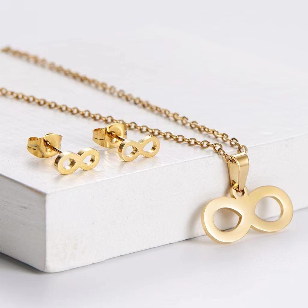 Ожерелье Женский стиль Ключица Цепочка Темперамент Серьги Подвеска Гальванопокрытие Южная Америка Африка