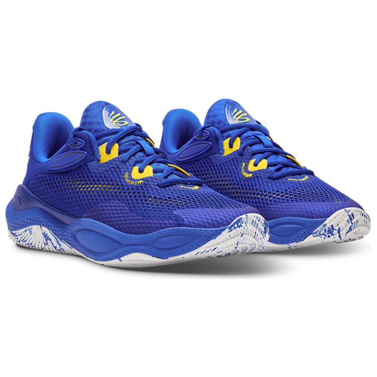 Under Armour Curry Splash 24 Амортизация Нескользящие Износостойкие Низкие Баскетбольные Кроссовки Мужские Синие 3027262-400