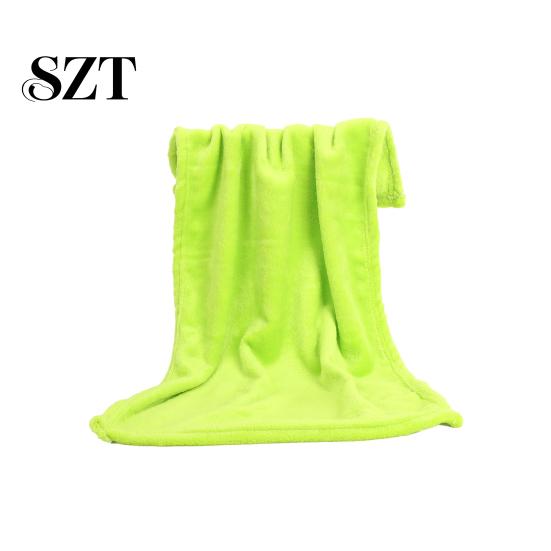 Plain Fleece Coral Blankets Plush Solid Color Universal Thick for Sofa Couch Blanket Decor