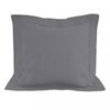57 Thread Count Cotton Pillowcase 63x63 Cm UNI Grey, by Soleil D'ocre
