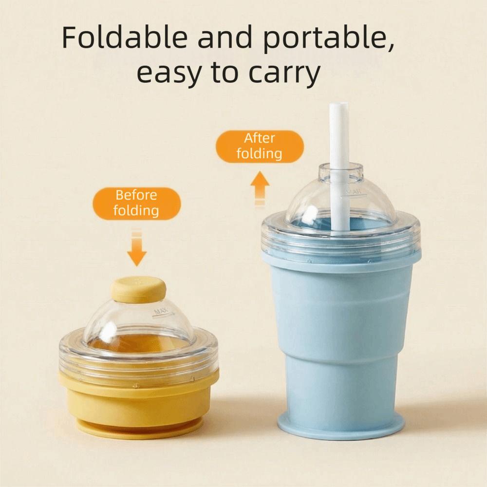 Leak-Proof Ice Cube Water Bottle Easy To Demold Ice Kettle Silicone Collapsible Mug Outdoors