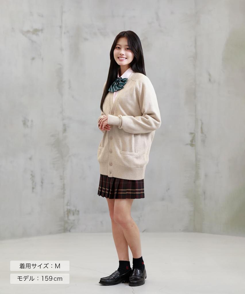 Konomi School Unisex for Girls and High Middle and Large Small Cardigan, Cotton, Boys, Spring, Women's, School, School, Commuting, Popular, Sizes,