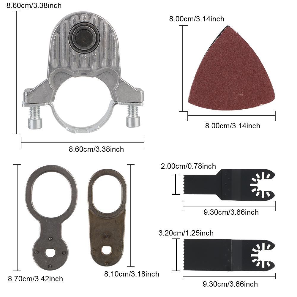 Аксессуары для преобразования угловой шлифовальной машины для поворотной пилы, полировальной машины, полировальной машины, осциллирующей универсальной головки, адаптер-конвертер