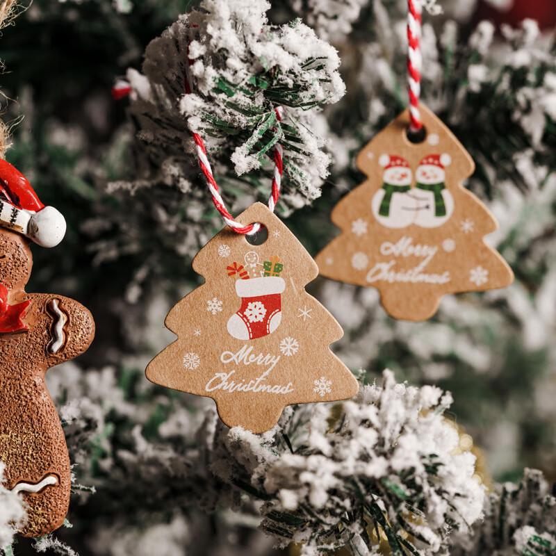 Рождественские декоративные подарочные бирки