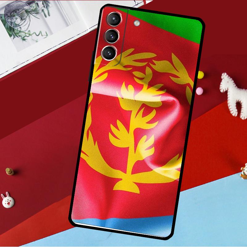 Чехол для телефона Samsung Galaxy S25 S24 S21 S22 S20 Ultra S9 S10 Plus S23 FE S24 FE с флагом Эритреи