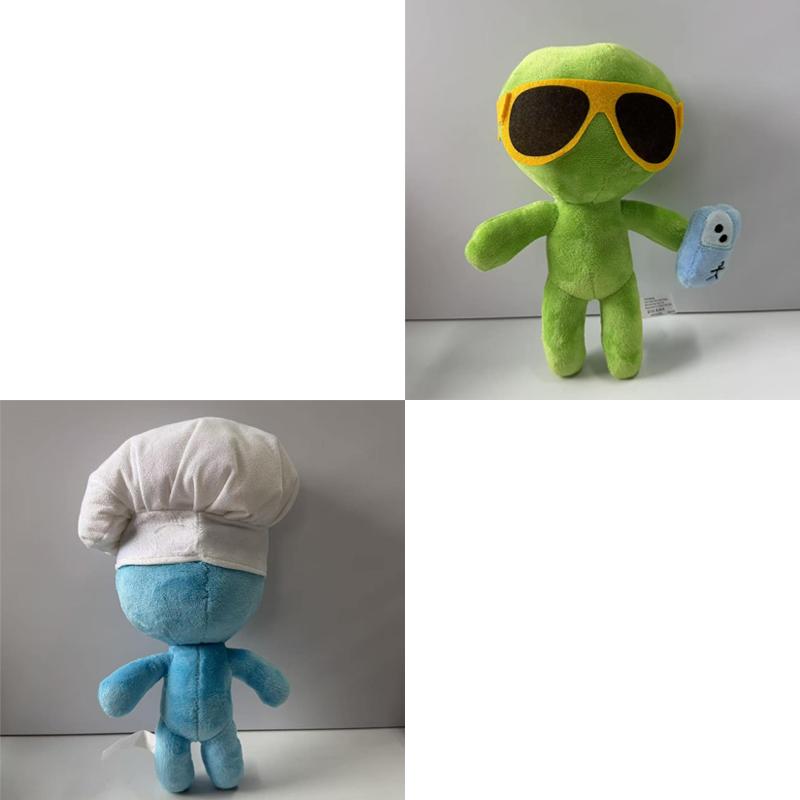 Cute Alan Becker Stick Youtoz Plush Toy Soft Stuffed Stickman Doll Cartoon Animation Character Collectible Gift Birthday Present
