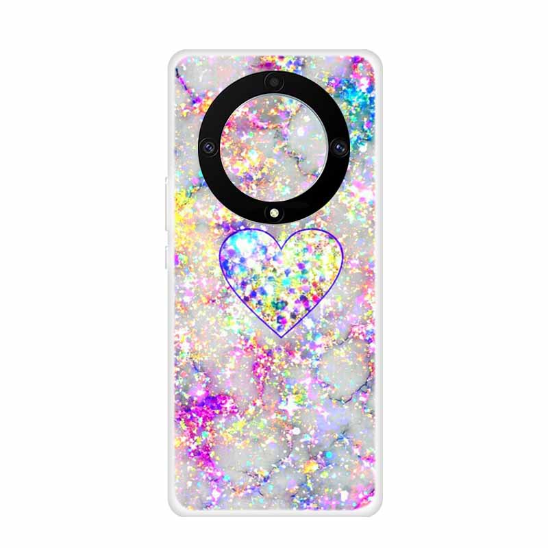 For Honor Magic 5 Lite 5G Cases 6.67" Marble Clear Soft TPU Silicone Back Covers for Huawei Honor Magic5 Lite Transparent Coque