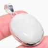 Natural Rainbow Moonstone Gemstone 925 Sterling Silver Pendant 1.77" N5z08