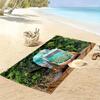 Trash Truck Print Beach Towel, Large Soft Quick Dry Towel for Beach Camping Swimming