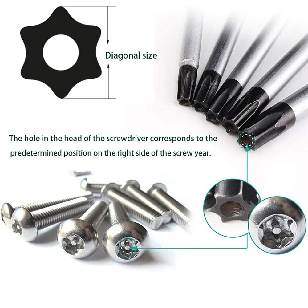 Отвертка Torx Ручные инструменты T8 T9 T10 Инструмент-отвертка Инструмент для ремонта Отвертка Магнитная отвертка