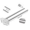 Stainless Steel Bathroom Towel Rack Wall Mounted Double Rod Towel Bar Shower Towel Holder Bathroom Organizer Household Items