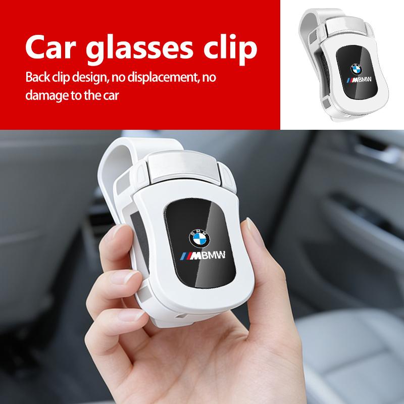 CUP1 Car Glasses Sunshade Clip Sun Visor Hanger Auto Storage Holder For BMW M Sport M2 M3 M4 M5 M6 E46 E90 E60 F10 F20 E87 X3 X6 AP9