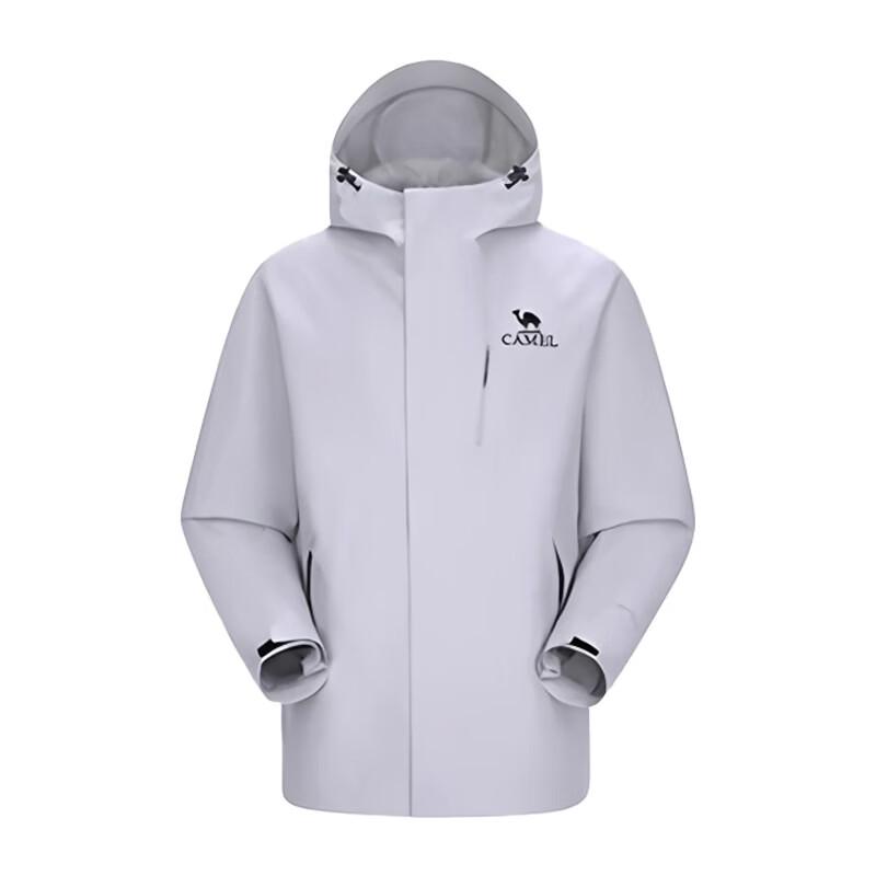 Camel Waterproof Hard Shell Windbreaker Jacket