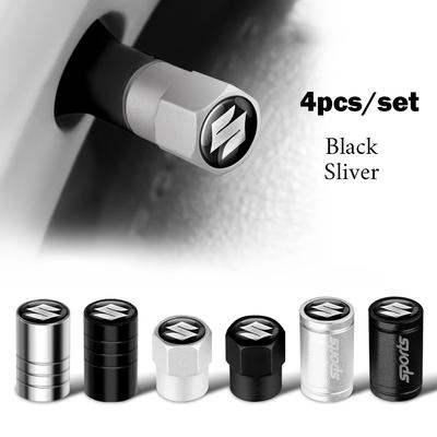 SCCF4 4 шт. Металлический колпачок на ниппель колеса автомобиля Для ALTO Samurai Grand Vitara Baleno SX4 Swift Jimny IGNIS Аксессуары