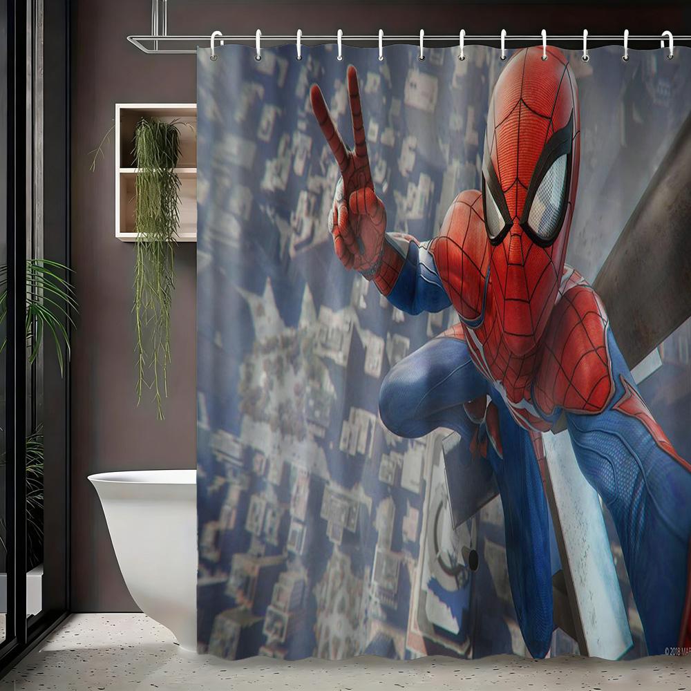Водонепроницаемая шторка для душа Spider-Man Multiverse Collage для декора в стиле супергероев