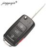 Jingyuqin 4 кнопки 020AD чехол для дистанционного ключа подходит для VW Caddy Eos Golf Jetta Beetle Polo Up Tiguan Touran