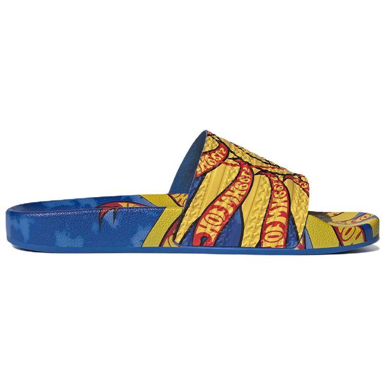 Sean Wotherspoon x Hot Wheels x adidas Adilette Шлепанцы Унисекс Кроссовки Синий Синяя Птица Насыщенный Золотой GX9756