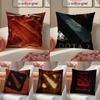 Popular Game Cool DDotaD 2 Cushion Cover Pillowcase Short Plush Invisible zipper Room Sofa Cushion Cover