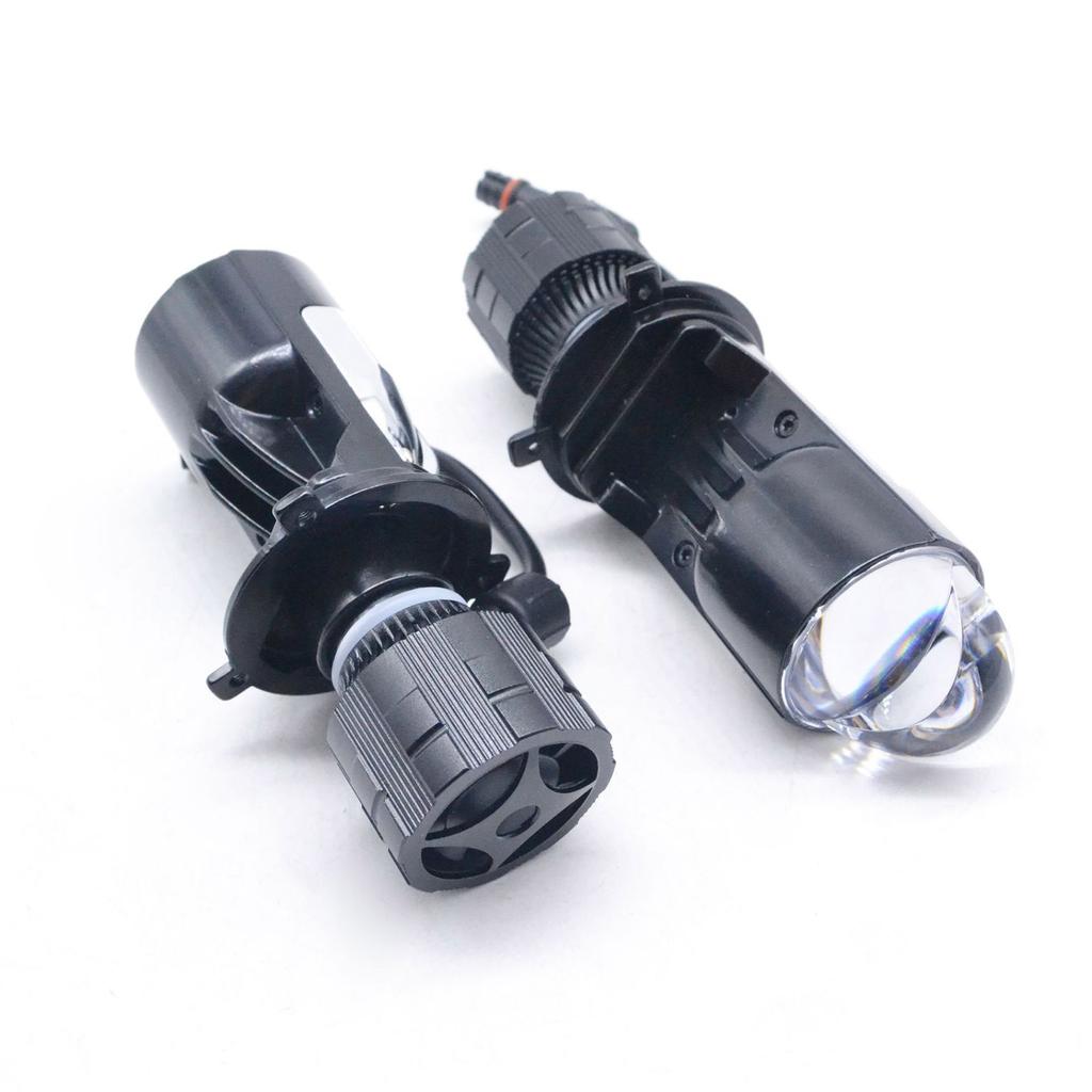 Светодиодные лампы H4 Более яркие светодиодные фонари Срок службы более 50 000 часов 6500K 18000 лм Белый Без полярности Упаковка из 2 штук