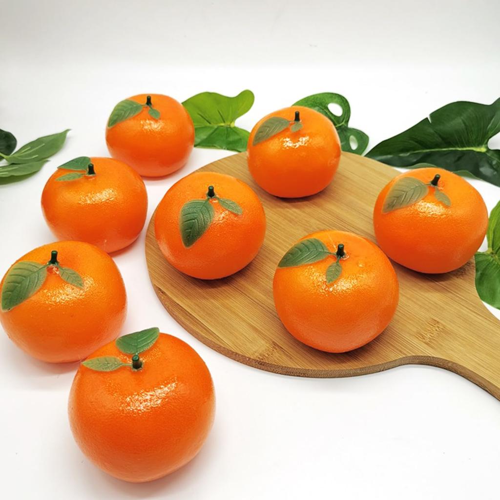 NUOLUX оранжевый образец еды фрукт поддельный мандарин искусственный имитационный объект фигурка украшение украшение фото реквизит фруктовый магазин дисплей 4 шт