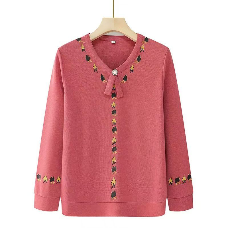 Топ-базовая футболка с длинным рукавом из шифона с принтом, повседневный женский топ