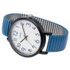 Fieldwork Women's Analog Watch with Metal Band and Bellows, Stainless Steel, Simple Design, Greco Blue, ST300-4