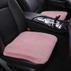 Комплект плюшевых зимних подушек для автомобильных сидений: Нескользящий, утолщенный мех кролика, универсальная посадка