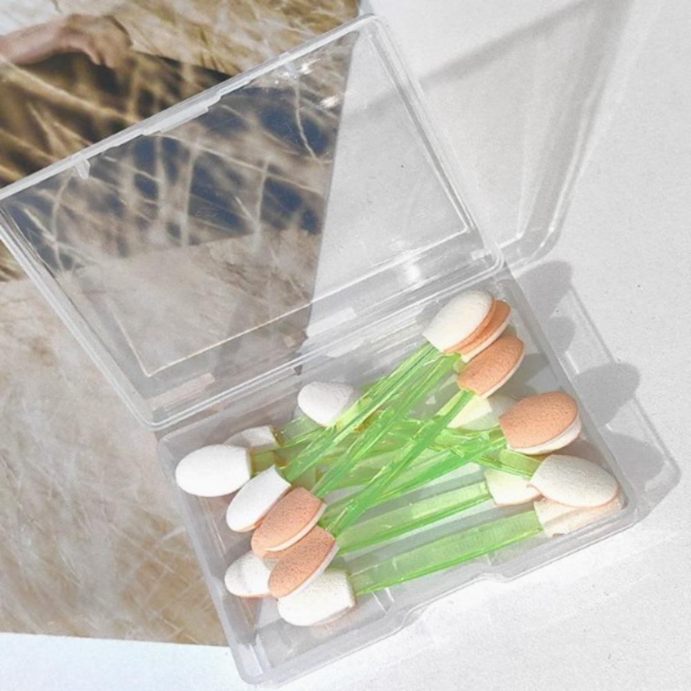 10pcs Multicolors Eyeshadow Stick Brush Double Sided Disposable Eyeshadow Brush Beauty Kit Brush