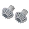 2Pcs RC Car Metal Bevel Gear Zinc Alloy 12T Metal Bevel Gear Replacement RC Parts for WLtoys 124008