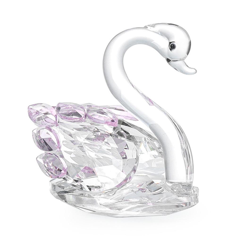 Творческие лебеди, поделки, украшение для рабочего стола, стеклянные фигурки лебедей, гостиная