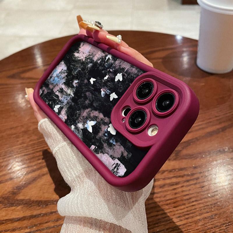 Модный чехол с принтом бабочки, гибкий мягкий силиконовый чехол из ТПУ, полная задняя крышка для Xiaomi Redmi Samsung Infinix