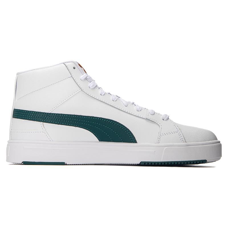 Puma Serve Pro Lite Mid Кроссовки Унисекс Кроссовки Белый Зеленый Золотой 382095-04