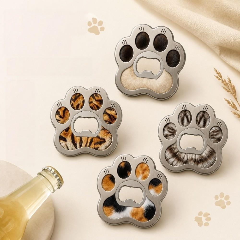 Decorative Kitty Puppy Fridge Magnet Electroplating Fridge Magnet Magnetic Cap Remover  Kitchen